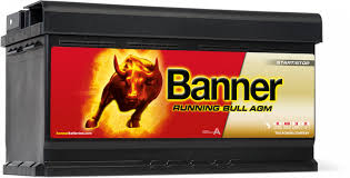 BATTERY BANNER RUNNING BULL 12V 92AH 850A AGM  