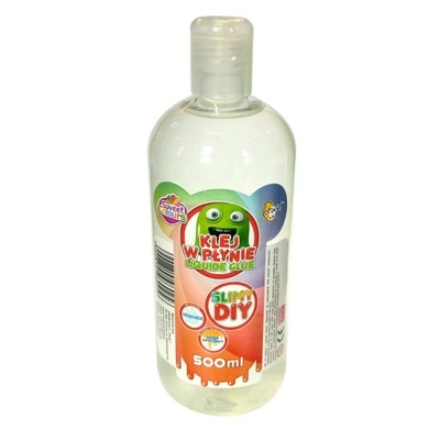 Klej w płynie LIQUIDE GLUE 500 ml. slimy diy GLUTY