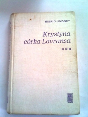 KRYSTYNA CÓRKA LAVRANSA - Sigrid Undset