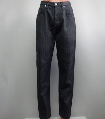 BIG STAR spodnie męskie szara kratka jeana r.33 L32