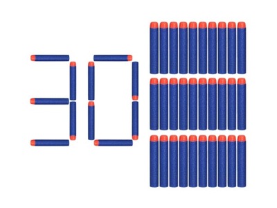 30 STRZAŁEK, NABOJE DO PISTOLETU N-STRIKE ELITE