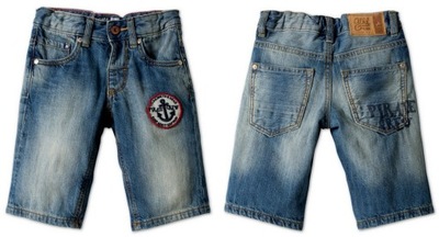 C&A Nowe super SPODENKI bermudy jeansowe 92/98