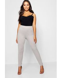 BOOHOO wygodne spodnie na gumce slim 38