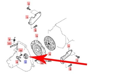 Підшипник випускне зчеплення kia pride rio sephia oryg фото №1