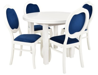 Rozkładany stół i 4 krzesła LUDWIKOWSKI ZESTAW