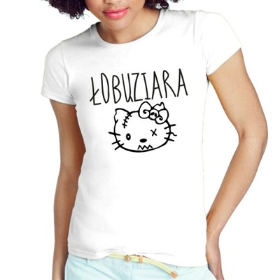 DAMSKA KOSZULKA HELLO KITTY ŁOBUZIARA TSHIRT - L