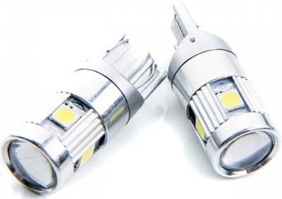 POTENTE W5W DIODO LUMINOSO LED 5DIOD LENTES CITROEN DS3 C4 C3 C2  