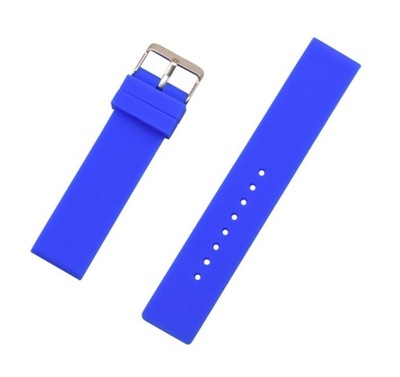 Pasek do zegarka silikonowy 16mm niebieski