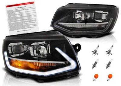 Vw transporter t6 лампи фари led drl денні фото №1