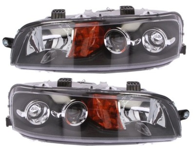 Fiat punto ii 2 1999-2003 фары лампы перед h1 комплект левая + правая фото №1