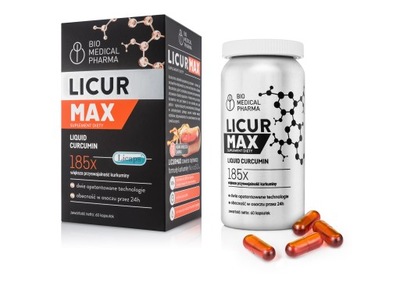 Suplement diety Bio Medical Pharma Licur Max kurkuma 60 kapsułek
