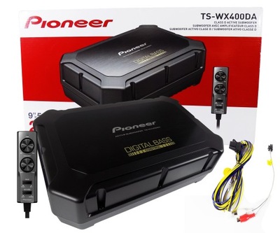 PIONEER PLASKI SUBWOOFER ACTIVO TS-WX400DA PARA ASIENTO ASIENTOS + CABLES  