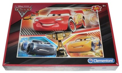 Puzzle Clementoni 180 - AUTA CARS 3 --- FOLIA !!!