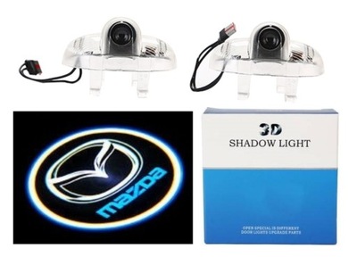 DIODO LUMINOSO LED LOGOTIPO PROYECTOR HD MAZDA 6 8 A8 RX-8 CX-9 RUIYI  