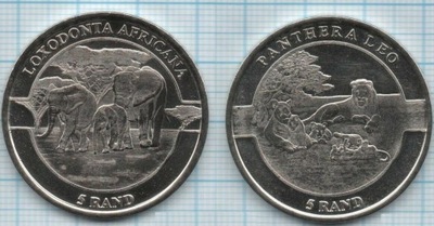 VENDA (RPA) zestaw 2 monet zwierzaki II seria