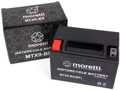 AKUMULATOR ŻELOWY MORETTI MTX9-BS YTX9-BS HONDA