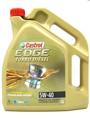 CASTROL EDGE TURBO DIESEL 5W40 5L 505.01 TITANIUM