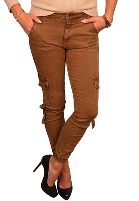 Spodnie bojówki - Camel - Jeans- rozm.40(L)