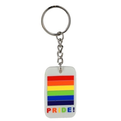 Brelok gumowy LGBT gender miłość parada równości tęcza zawieszka prezent