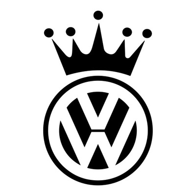 Naklejka na samochód VOLKSWAGEN KING vag VW tuning