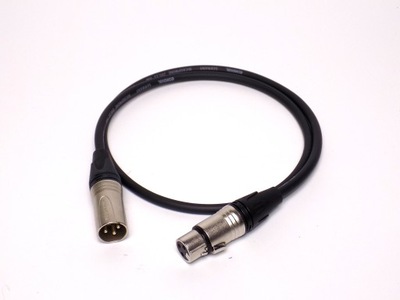 Kabel mikrofonowy XLR - XLR Cordial Neutrik 1m