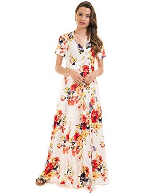 VILA- piękna sukienka maxi w kwiaty - 38
