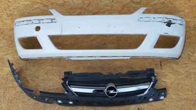 Opel corsa c lift 03-06 бампер передній решітка радіатора фото №1