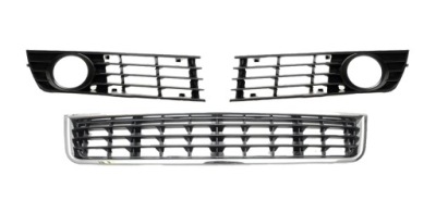 Решітка радіатора решітка бампера audi a4 b6 00-04 комплект фото №1