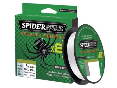 SPIDERWIRE STEALTH SMOOTH 8 TRANSLUCENT 0,07mm 150m