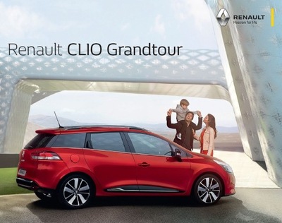 Renault Clio Grandtour prospekt 2016 Czechy 