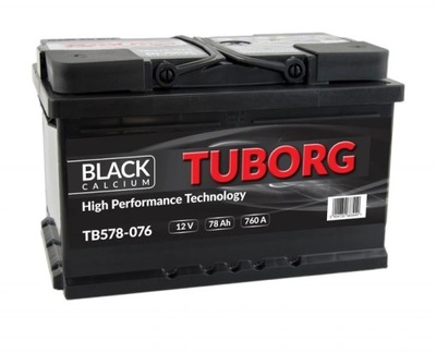 Akumulator Tuborg Black TB578-076 12V 78Ah 760A