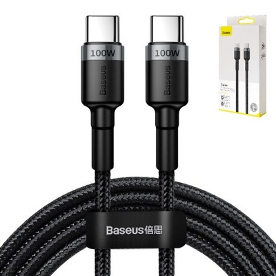 BASEUS KABEL PRZEWÓD USB-C DO USB TYP C SZYBKIE ŁADOWANIE QC 3.0 100W 5A 2M
