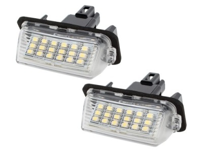Ліхтарі led номерного знака toyota corolla e16 verso camry фото №1