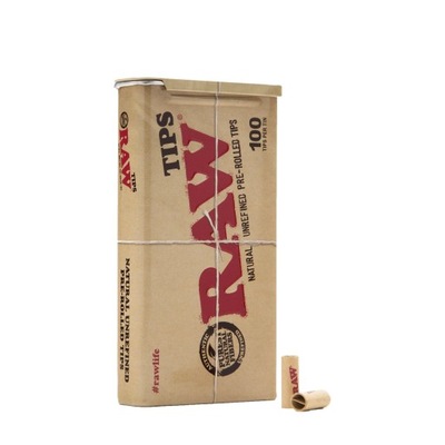 Filterki RAW PRE ROLLED TIPS 100 szt. skręcone