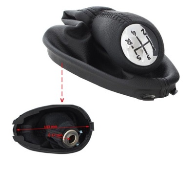 Ручка переключения передач чехол 5-g renault kangoo ii фото №1