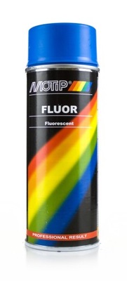 LAKIER FARBA SPRAY FLUORESCENCYJNY Motip NIEBIESKI