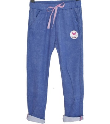Spodnie jegginsy legginsy dziewczęce 122-128