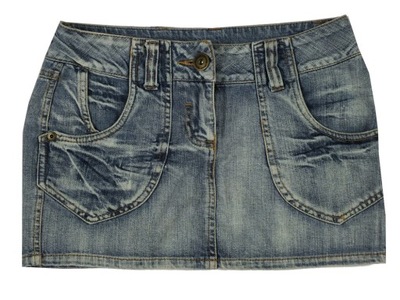 . AMISU * 34 * spódnica jeansowa *008