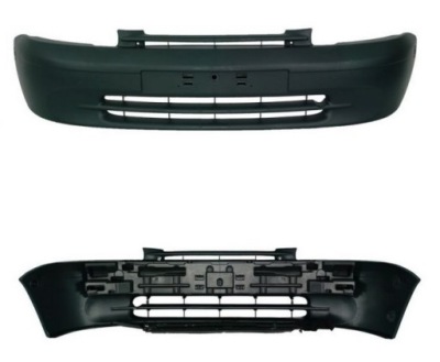 Бампер передний renault kangoo 98-02 чёрный новый фото №1