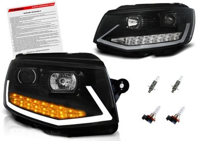 Vw transporter t6 лампи фари led drl денні фото №1