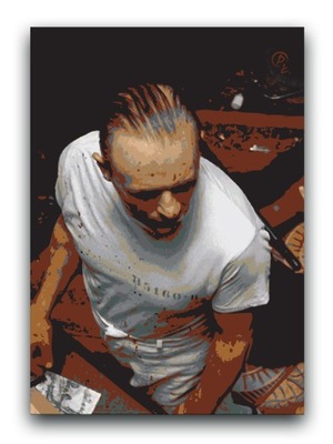 Hannibal Lecter - OBRAZ 80x60 canvas plakat