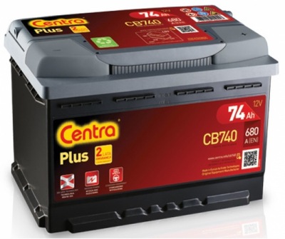 Akumulator CENTRA PLUS CB740 74Ah 70Ah 680A