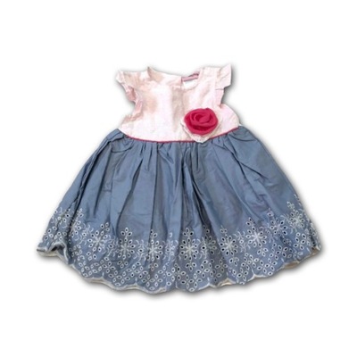 Sukienka z haftami Nannette Baby 3/6 m-c 62-68
