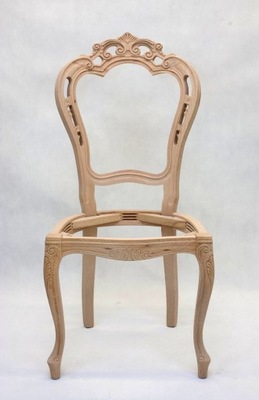 Krzesło stelaż stylowy włoski drewniany