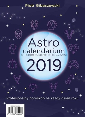 ASTROCALENDARIUM 2019 kalendarz astro GIBASZEWSKI