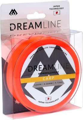 ŻYŁKA DREAMLINE CARP 0,38mm/14.30kg/1200m ORANGE FLUO