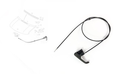 Трос відкривання капот двигуна mercedes sprinter фото №1