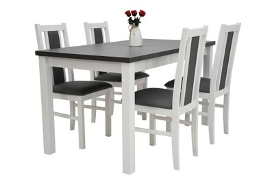 solidne meble do salonu stół i 4 krzesła komplet
