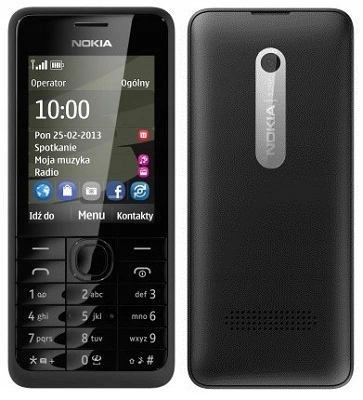 Telefon komórkowy Nokia 301 64 MB / 256 MB 3G czarny
