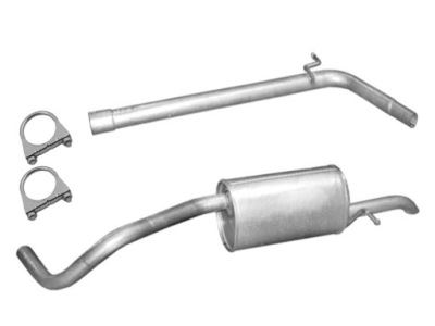 Seat ibiza iii - хэтчбек 1.2 бензин гаситель + труба + хомуты фото №1